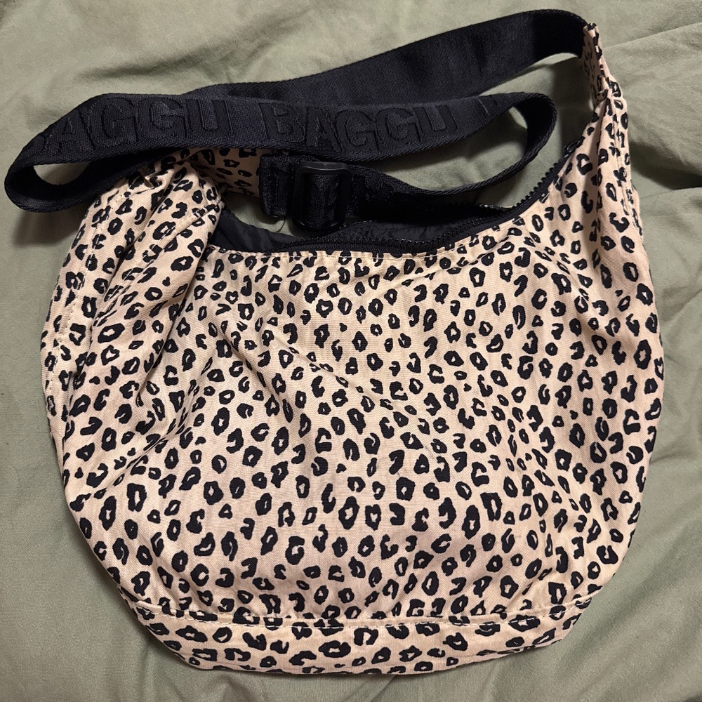 honey leopard BAGGU medium/orignal strap